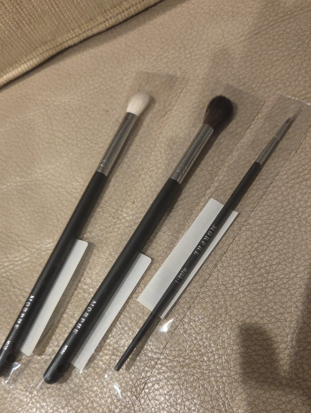 Morphe Three-Piece Black Eye Brush Set New